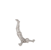 Silver Metal Diving Figure Wall Decoration